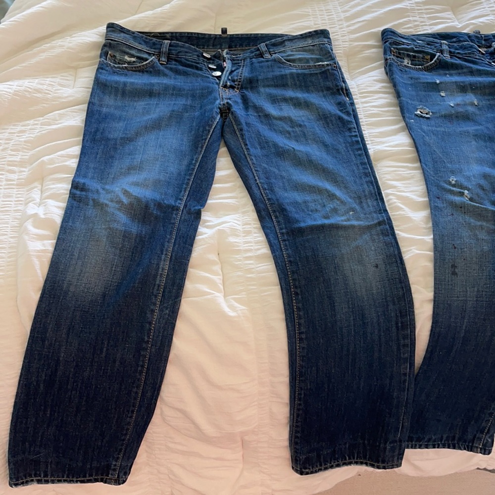 mens jeans 4 Dsquared, 1 true religion, 1 diesel
